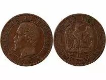 France Napoléon III - 2 Centimes 1855 D Lyon - Ancre Grand D Grand Lion