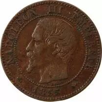 France Napoléon III - 2 Centimes 1855 D Lyon - Ancre Grand D Grand Lion