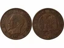 France Napoléon III - 2 Centimes 1856 W Lille