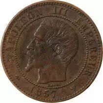 France Napoléon III - 2 Centimes 1857 W Lille
