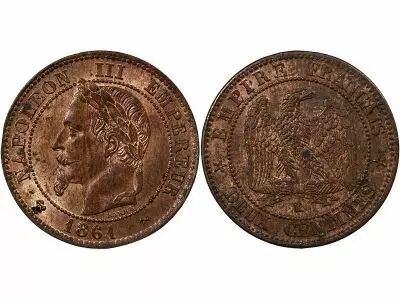 France Napol�on III - 2 Centimes 1861 K Bordeaux