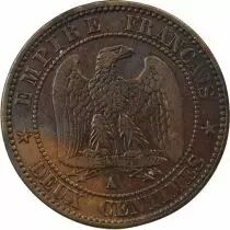 France Napoléon III - 2 Centimes Tête Nue 1855 A Paris - Ancre