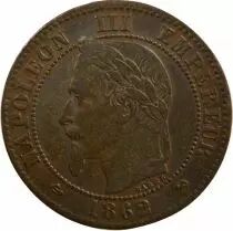 France Napoléon III - 2 Cents 1862 K Bordeaux