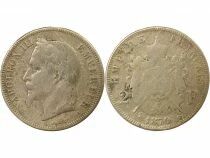 France Napol&eacute;on III - 2 Francs Argent, T&ecirc;te Laur&eacute;e - 1870 A Paris