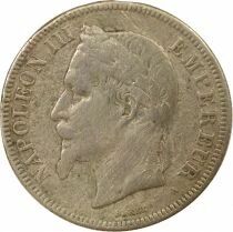 France Napol&eacute;on III - 2 Francs Argent, T&ecirc;te Laur&eacute;e - 1870 A Paris