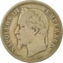 France Napoleon III - 2 Silver Franc, Laureate Head - 1870 A Paris