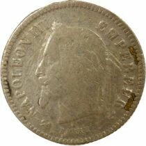 France Napol&eacute;on III - 20 Centimes Argent, Grand Module - 1867 K Bordeaux