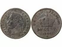 France Napoléon III - 20 Centimes Argent 1866 A Paris