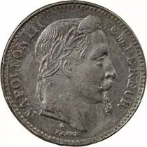 France Napoléon III - 20 Francs Platine 1865 A Paris - Faux D\'Epoque