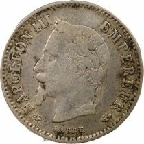 France Napoleon III - 20 Silver Centimes, Large Diameter - 1867 A Paris
