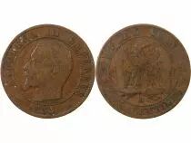 France Napoléon III - 5 Centimes 1854 BB Strasbourg