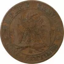 France Napoléon III - 5 Centimes 1854 BB Strasbourg