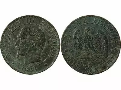 France Napol�on III - 5 Centimes 1854 Ma Marseille