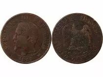 France Napoléon III - 5 Centimes 1855 W Lille - Ancre