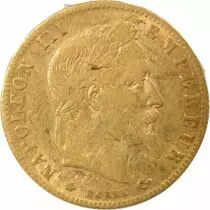 France Napol&eacute;on III - 5 Francs Or, T&ecirc;te laur&eacute;e - 1863 A Paris