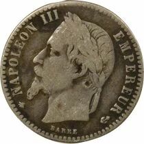 France Napol&eacute;on III - 50 Centimes Argent, T&ecirc;te Laur&eacute;e - 1867 A Paris