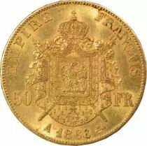 France Napoleon III - 50 Gold Franc, Laureate head - 1866 A Paris