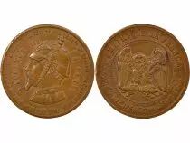 France Napoleon III - Bronze Token, Satire, Type C - 1870