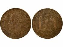France Napoleon III - Centime, Bare Head - 1855 A Paris