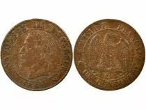 France Napoléon III - Centime, Tête Laurée - 1861 K Bordeaux