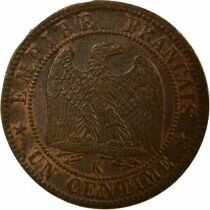 France Napol&eacute;on III - Centime, T&ecirc;te laur&eacute;e - 1862 A Paris