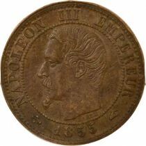 France Napol&eacute;on III - Centime, T&ecirc;te nue - 1855 A Paris