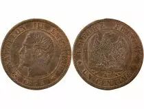 France Napoléon III - Centime, Tête Nue - 1856 A Paris