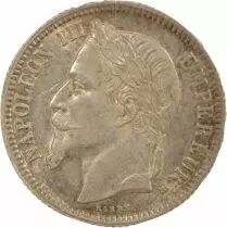 France Napol&eacute;on III - Franc Argent, T&ecirc;te Laur&eacute;e - 1866 A Paris