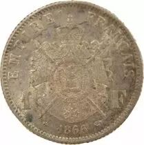 France Napol&eacute;on III - Franc Argent, T&ecirc;te Laur&eacute;e - 1866 A Paris