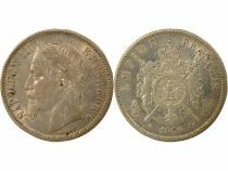 France Napol&eacute;on III - Franc Argent, T&ecirc;te Laur&eacute;e - 1866 BB Strasbourg