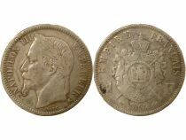 France Napol&eacute;on III - Franc Argent, T&ecirc;te Laur&eacute;e - 1866 K Bordeaux