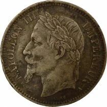 France Napol&eacute;on III - Franc Argent, T&ecirc;te Laur&eacute;e - 1868 A Paris