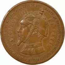 France Napol&eacute;on III - Jeton Bronze, Satirique, Type C - 1870