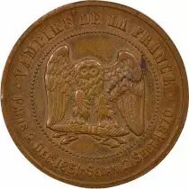 France Napol&eacute;on III - Jeton Bronze, Satirique, Type C - 1870