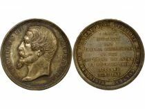 France Napol&eacute;on III - M&eacute;daille Argent, Com. Imp. des Trav. Hist. - 1858 / 1860 Paris