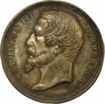 France Napol&eacute;on III - M&eacute;daille Argent, Com. Imp. des Trav. Hist. - 1858 / 1860 Paris