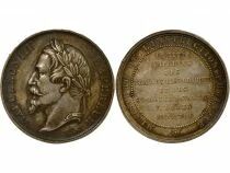 France Napol&eacute;on III - M&eacute;daille Argent, Com. Imp. des Trav. Hist. - 1863 / 1869 Paris