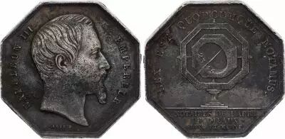 France Napol�on III - Notaires de Meaux - Silver