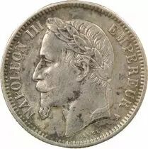 France Napoleon III - Silver Franc, Laureate Head- 1869 A Paris
