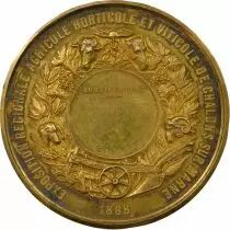 France Napol&eacute;on III - Silver-gilt Medal, Exp. of Ch&acirc;lons sur Marne - 1868