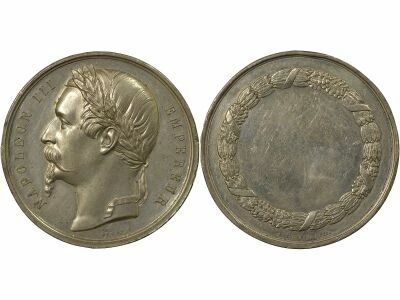 France Napoleon III - Tin Medal - 19th Century