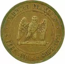 France Napoleon III, Defeat of Sedan - Bronze Token - 1870
