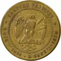 France Napoleon III, Defeat of Sedan - Bronze Token - 1870