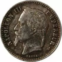 France Napoléon III, Tête Laurée - 50 Centimes Argent - 1864 A Paris