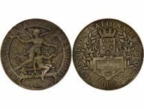 France National Exhibition of Tours - Silvered bronze Medal - 1892