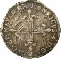 France Navarre, Henri IV - 1/4 Silver Ecu - 1601 St Palais