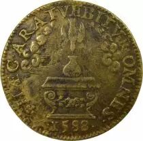 France Nobility of Reims, Louis II de Guise - Brass Token - 1588
