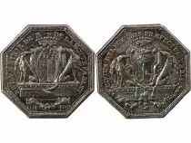 France Noblesse de Bretagne - Yves De La Motte Fablet, Maire De Rennes - Jeton Argent N.D. (C.1788)