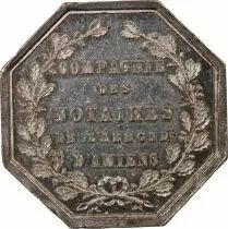 France Notaires, Amiens  Jeton Argent Poinçon Abeille (1860-1879)