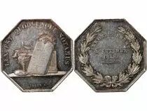 France Notaires, Auxerre  Jeton Argent Poinçon Abeille (1860-1879)